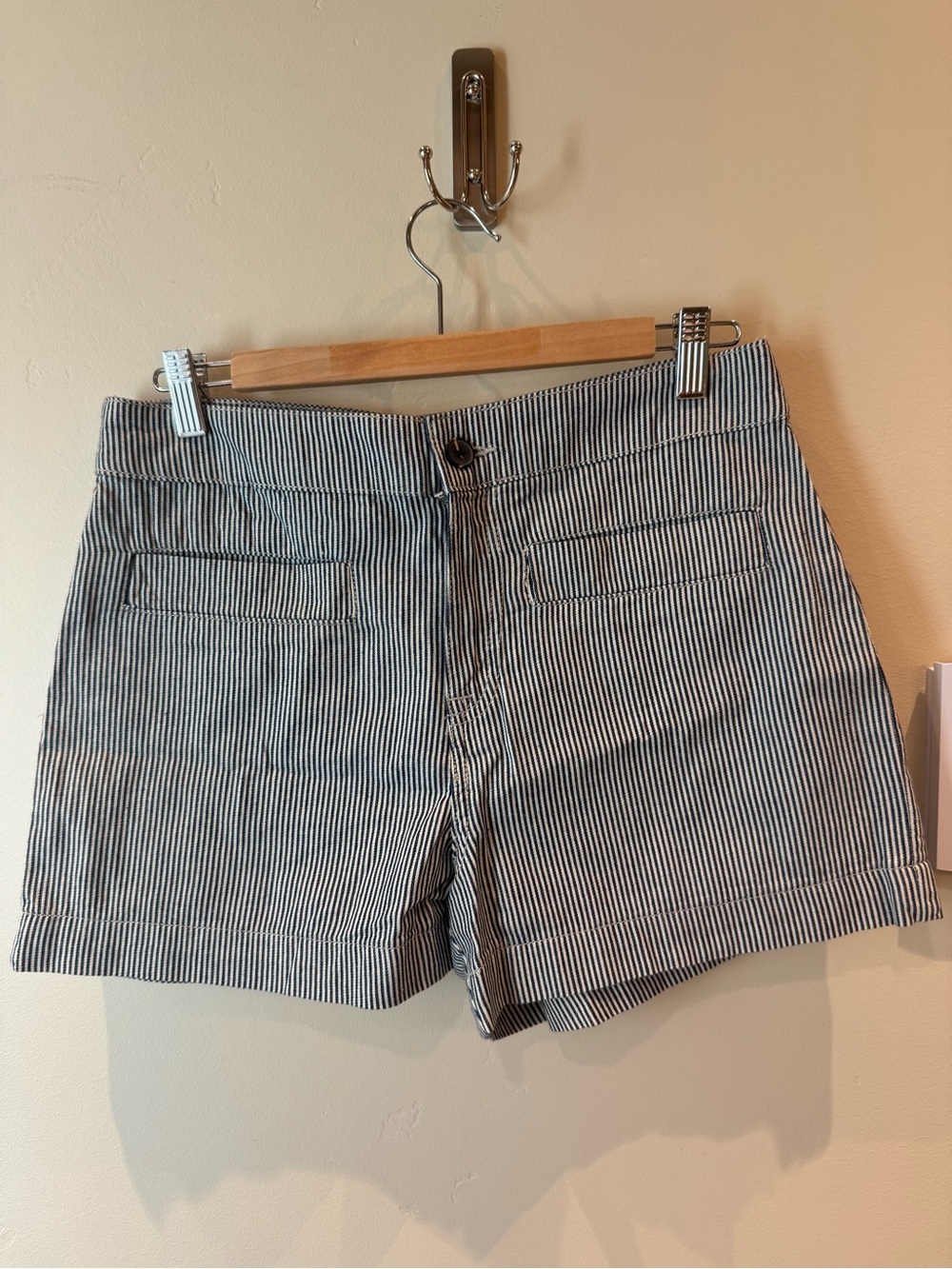 NWT Sanctuary Navy and White Striped Bermuda Shorts